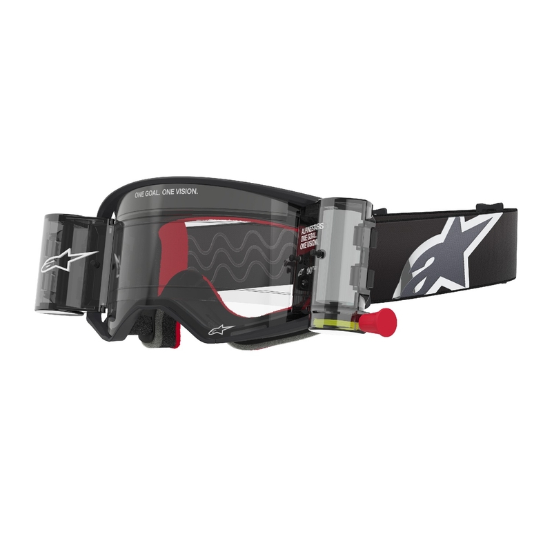 Alpinestars Supertech Corp ROLL-OFF Wide Vision motocross naočale crno-sive s prozirnim staklima