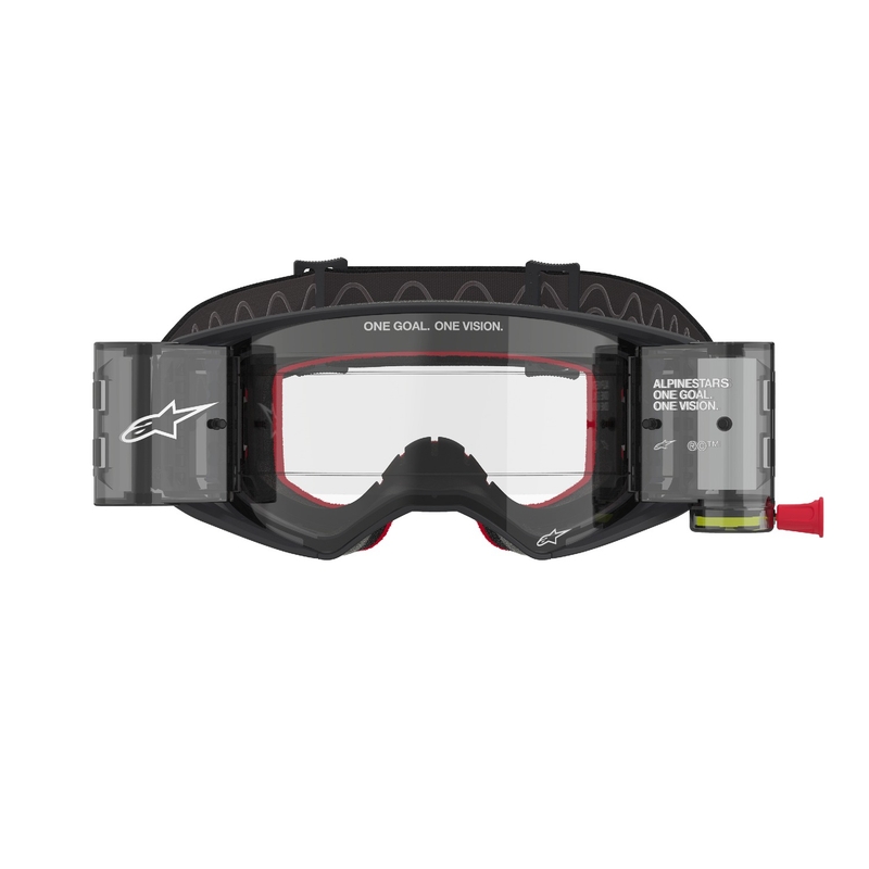 Alpinestars Supertech Corp ROLL-OFF Wide Vision motocross naočale crno-sive s prozirnim staklima