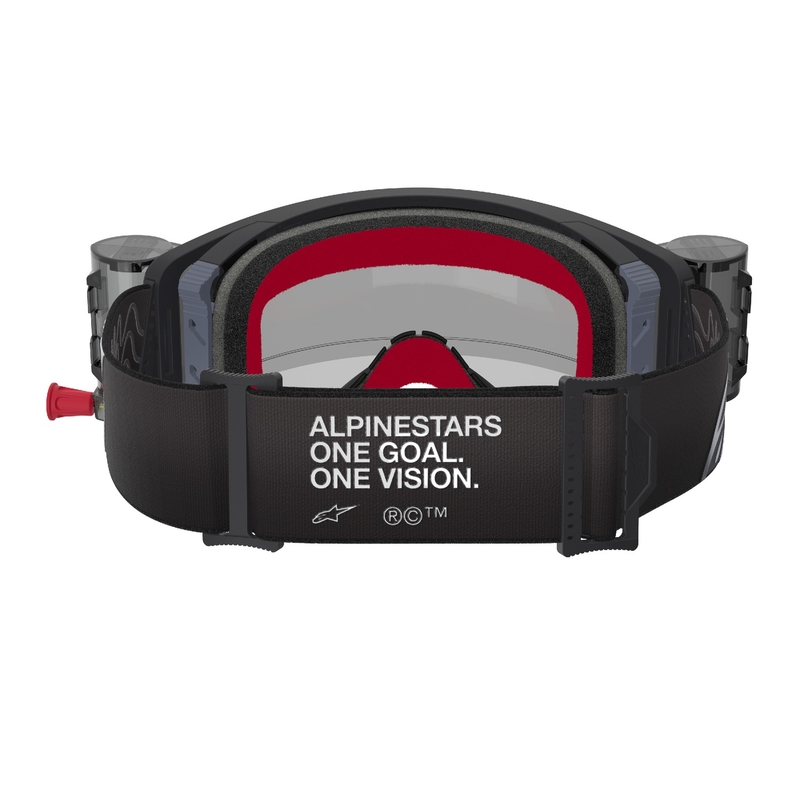 Alpinestars Supertech Corp ROLL-OFF Wide Vision motocross naočale crno-sive s prozirnim staklima