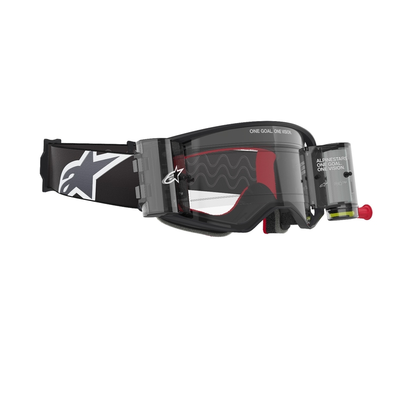 Alpinestars Supertech Corp ROLL-OFF Wide Vision motocross naočale crno-sive s prozirnim staklima