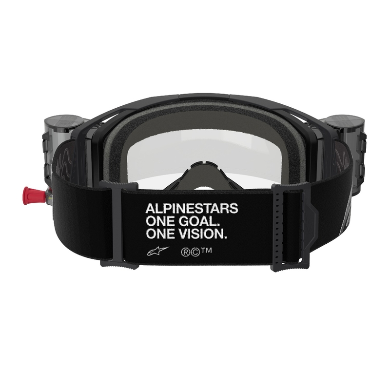 Alpinestars Vision 8 Corp ROLL-OFF Wide Vision motocross naočale crne s prozirnim staklima