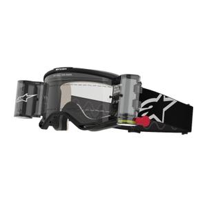 Alpinestars Vision 5 Corp ROLL-OFF Wide Vision motocross naočale crne s prozirnim staklima