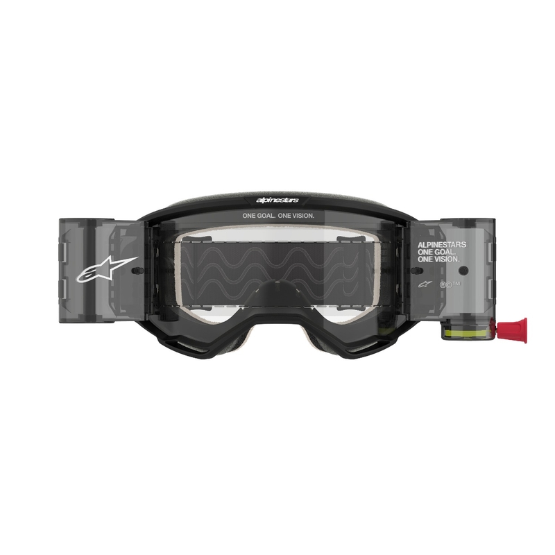 Alpinestars Vision 5 Corp ROLL-OFF Wide Vision motocross naočale crne s prozirnim staklima