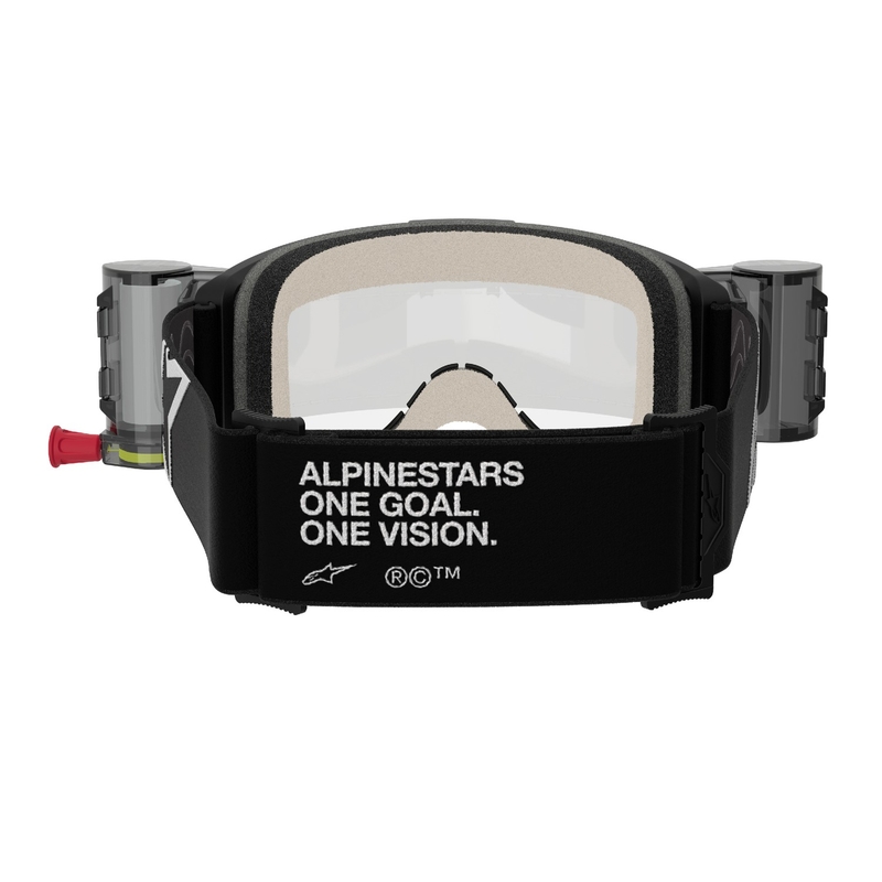 Alpinestars Vision 5 Corp ROLL-OFF Wide Vision motocross naočale crne s prozirnim staklima