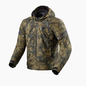 Motociklistička jakna Revit Flare 3 H2O camo tamno zelena