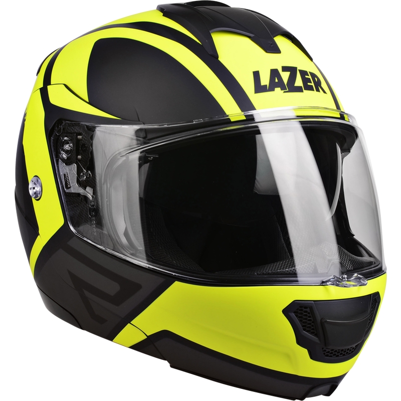 Motoristička kaciga na preklop Lazer Lugano Z-Generation crno-fluo žuta
