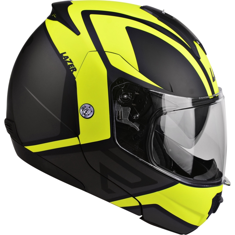 Motoristička kaciga na preklop Lazer Lugano Z-Generation crno-fluo žuta