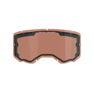Pleksiglas za Alpinestars Vision 8/5/3 dvostruke antifog narančasto-smeđe afterburn naočale