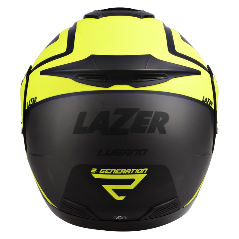 Motoristička kaciga na preklop Lazer Lugano Z-Generation crno-fluo žuta