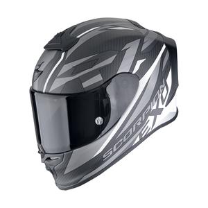 Integralna motociklistička kaciga Scorpion EXO-R1 EVO CARBON AIR RUNNER mat crno-bijela
