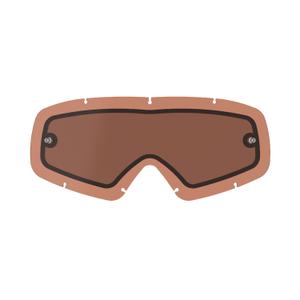 Dječji pleksiglas za Alpinestars Vision Youth duple naočale protiv zamagljivanja narančasto-smeđe-zagorjelo