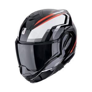 Motoristička kaciga na preklop Scorpion EXO-TECH EVO FURIO crno-crvena