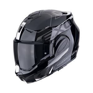 Motociklistička kaciga na preklop Scorpion EXO-TECH EVO TRAVELER crno-bijela