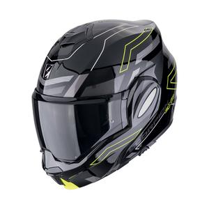 Motoristička kaciga na preklop Scorpion EXO-TECH EVO CONQUER crno-fluo žuta