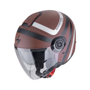 Otvorena kaciga Scorpion EXO-CITY II RIVA mat smeđe-srebrna