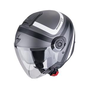 Otvorena kaciga Scorpion EXO-CITY II RIVA mat srebrno-crno-bijela