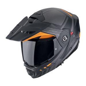 Motociklistička kaciga na preklop Scorpion ADX-2 LEWIS mat crno-narančasta