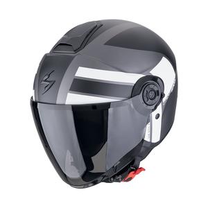 Otvorena motociklistička kaciga Scorpion EXO-CITY II BLUR mat srebrno-crno-bijela
