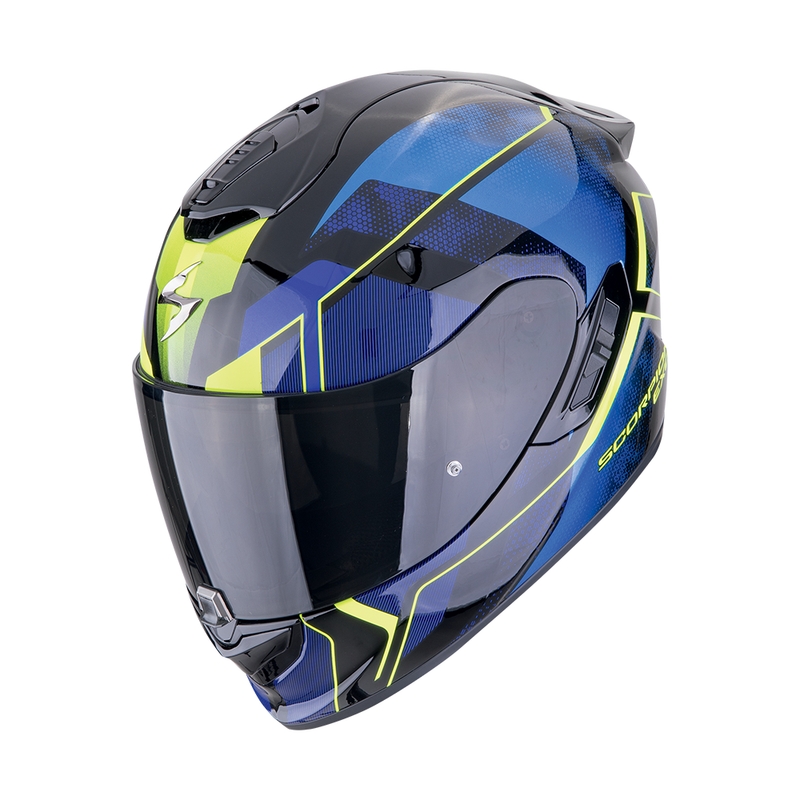 Integralna motociklistička kaciga Scorpion EXO-1400 EVO II AIR INTENSIO crno-plava rasprodaja
