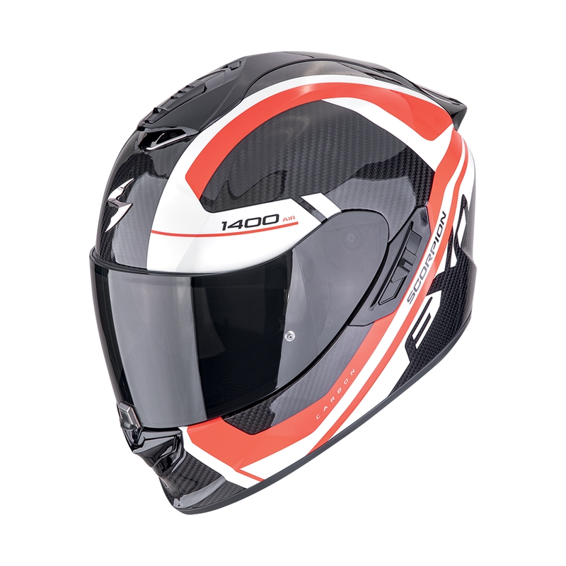 Integralna motociklistička kaciga Scorpion EXO-1400 EVO II CARBON AIR ENKO crno-crveno-bijela rasprodaja