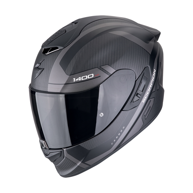 Integralna motociklistička kaciga Scorpion EXO-1400 EVO II CARBON AIR ENKO mat crno-srebrna rasprodaja