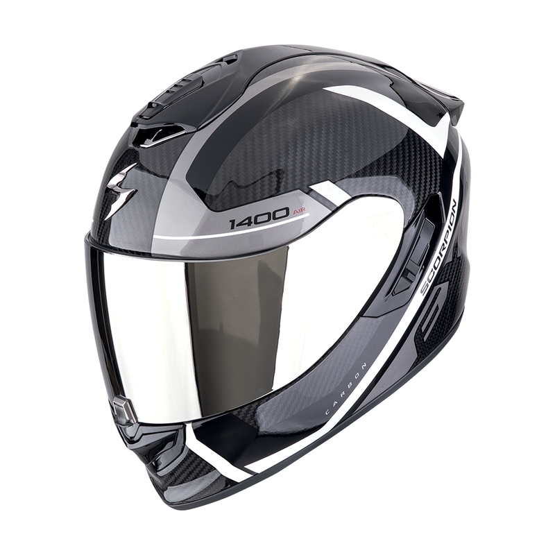 Integralna motociklistička kaciga Scorpion EXO-1400 EVO II CARBON AIR ENKO crno-srebrna-bijela rasprodaja