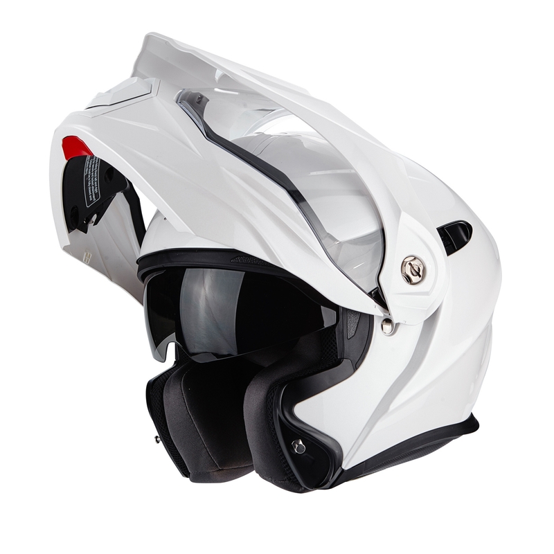 Preklopna enduro kaciga Scorpion ADX-1 Čvrsta biserno bijela