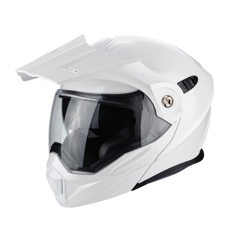 Preklopna enduro kaciga Scorpion ADX-1 Čvrsta biserno bijela