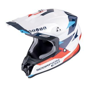 Scorpion VX-16 EVO AIR ROD motokros kaciga bijelo-crveno-plava