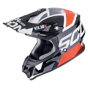 Scorpion VX-16 EVO AIR ANALOG motokros kaciga crno-crvena