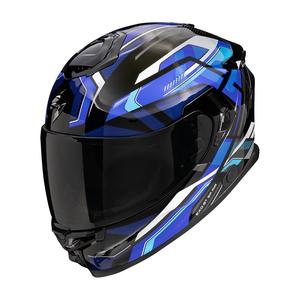 Integralna motociklistička kaciga Scorpion EXO-GT SP Air Augusta crno-sivo-plava