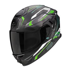Integralna motociklistička kaciga Scorpion EXO-GT SP Air Augusta crno-sivo-zelena