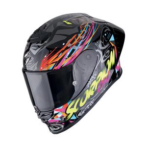 Integralna motociklistička kaciga Scorpion EXO-R1 EVO II AIR SAVAGE crna-plava-roza