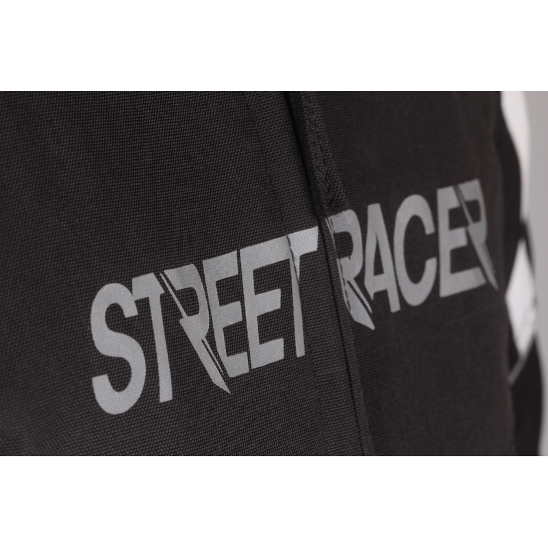 Motociklistička jakna Street Racer Spark crno-bijela