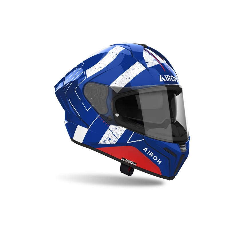 Integralna motociklistička kaciga Airoh MATRYX Scope plavo-crvena