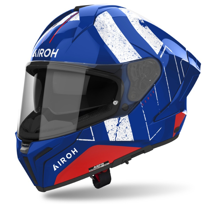 Integralna motociklistička kaciga Airoh MATRYX Scope plavo-crvena
