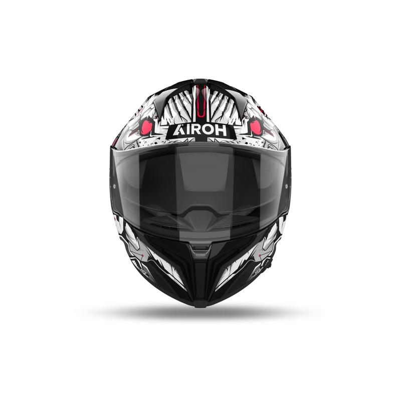 Integralna motociklistička kaciga Airoh MATRYX Nytro sjajna crno-bijela