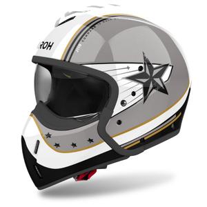 Modularna motociklistička kaciga Airoh J110 Command sjajno siva