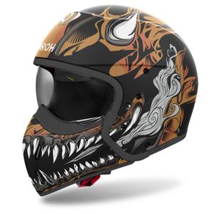 Modularna motociklistička kaciga Airoh J110 Oni Matte Black