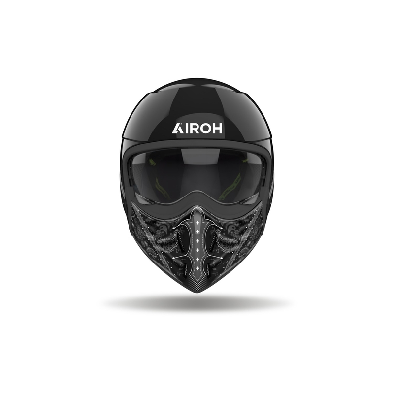 Modularna motociklistička kaciga Airoh J110 Paesly glossy black