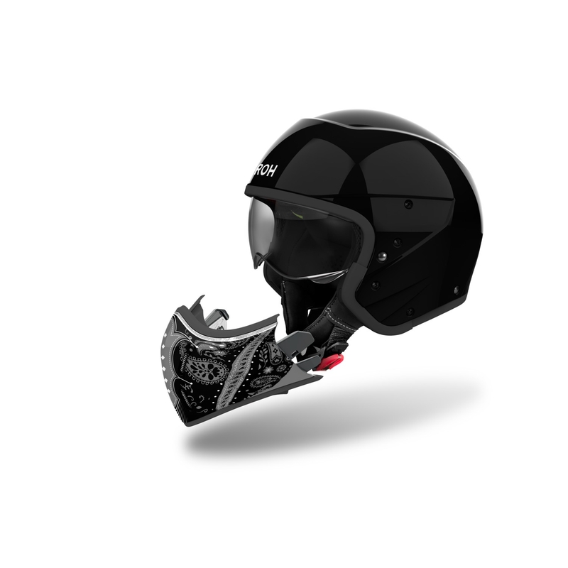 Modularna motociklistička kaciga Airoh J110 Paesly glossy black