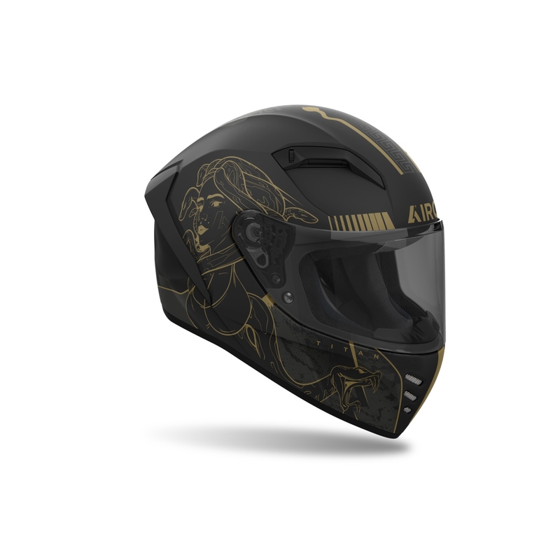 Integrirana motociklistička kaciga Airoh CONNOR Titan mat crna