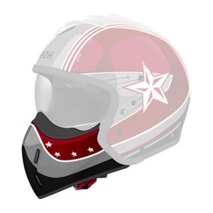Štitnik za bradu za kacige Airoh J110 Command sjajno crveni