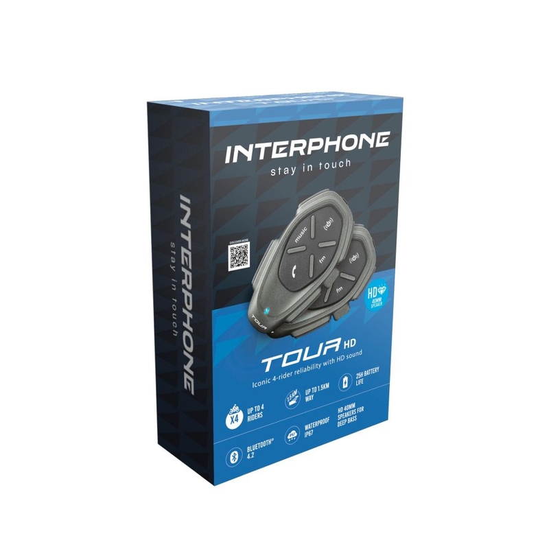Bluetooth handsfree Interphone CellularLine TOUR HD pojedinačni paket