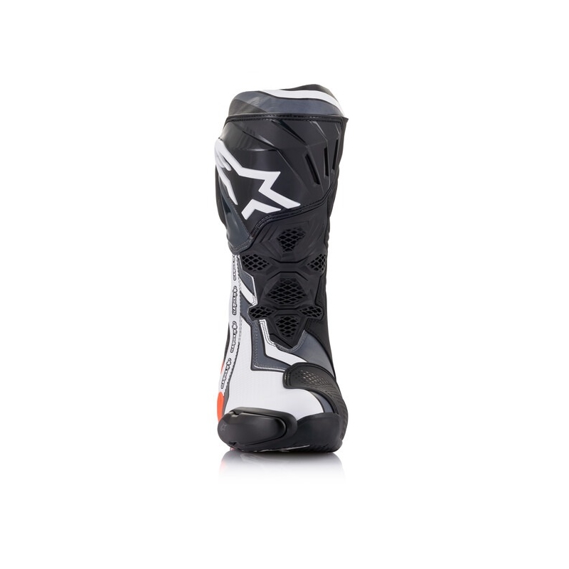 Alpinestars Supertech R motorističke čizme crno-fluo crveno-bijelo-sive