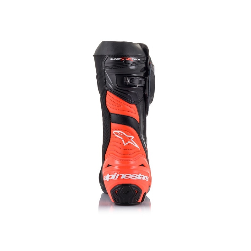Alpinestars Supertech R motorističke čizme crno-fluo crveno-bijelo-sive