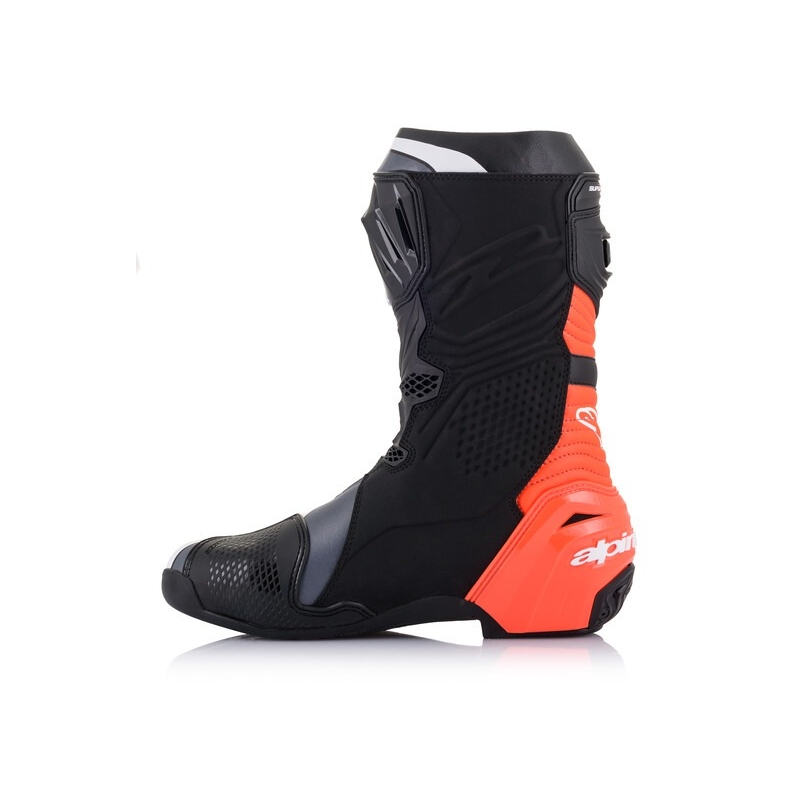 Alpinestars Supertech R motorističke čizme crno-fluo crveno-bijelo-sive