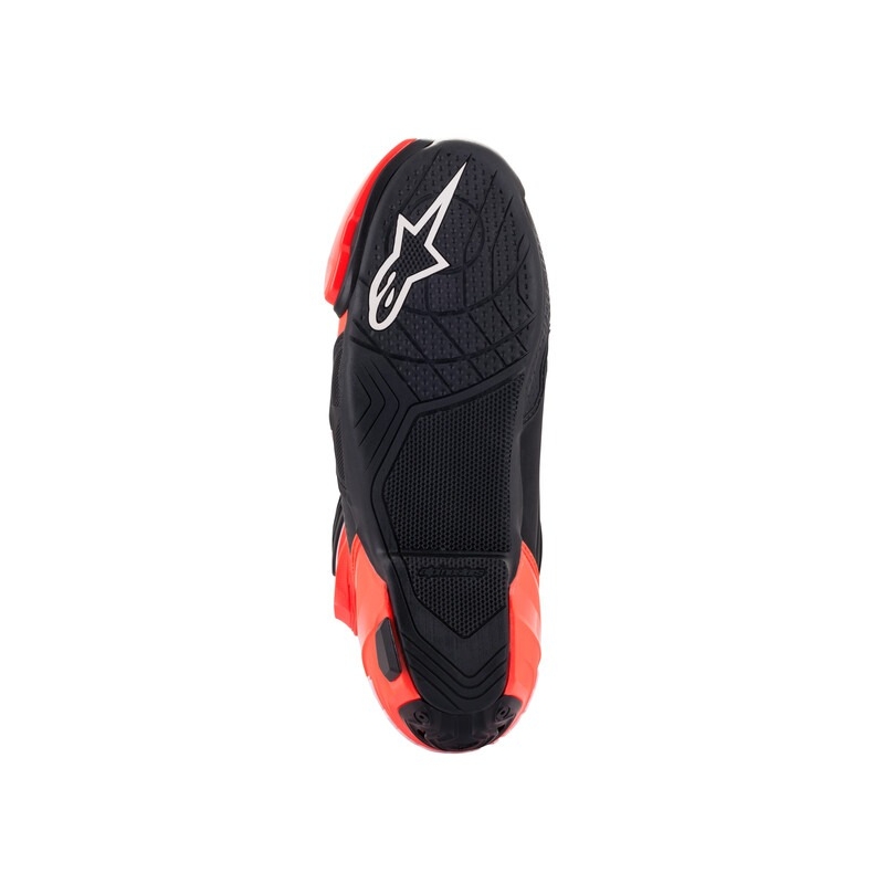 Alpinestars Supertech R Vented motociklističke čizme crno-bijele-fluo crvene