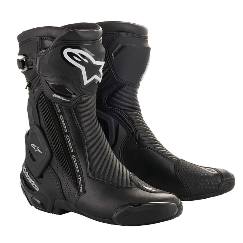 Alpinestars SMX Plus 2 Gore-Tex motorističke čizme crno-srebrne