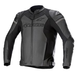 Kožna motociklistička jakna Alpinestars GP Force Airflow crno-crna